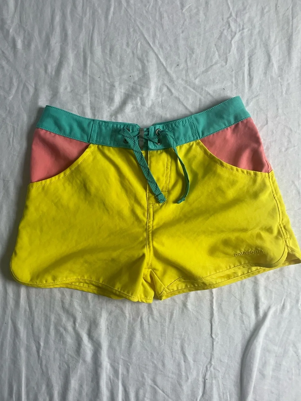 PATAGONIA Board Shorts Forries Shirley Girls Swim Surf Beach Pink Size 10